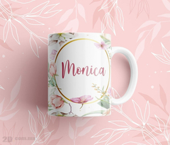 Imagen de Taza De Nombres Personalizadas Con Flores