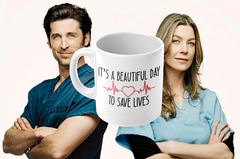 Taza It's A Beautiful Day To Save Lives. Grey's Anatomy - comprar online