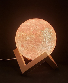 Lámpara De Luna (moonlamp) 20 Cm Ideal Ambientación - Tan Plopa