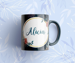 Taza De Nombres Personalizadas Con Flores - Tan Plopa