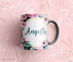 Taza De Nombres Personalizadas Con Flores - tienda online