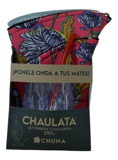 Combo Navidad: Yerbera Y Azucarera Chaulata, Mate Y Bombilla - tienda online