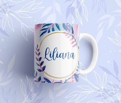 Taza De Nombres Personalizadas Con Flores