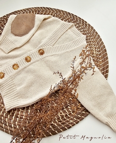 Cardigan Ramiro tejido en hilo de algodón - Petit Magnolia bebés