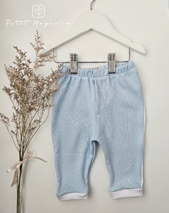 Pantalón algodón sport CELESTE - Petit Magnolia bebés