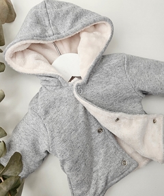 Imagen de Campera reversible algodón y pierl ultra soft. GRIS MELANGE