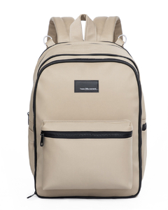 Mochila maternal con lunchera termica Alfonso beige - comprar online