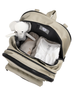 Mochila maternal con lunchera termica Alfonso beige - Petit Magnolia bebés