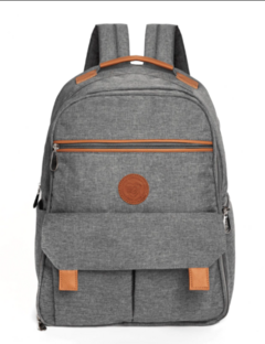 Mochila maternal Matilda con lunchera termica Gris - comprar online