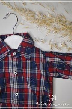 Body camisa estilo escoces - Petit Magnolia bebés