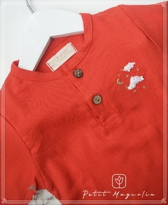 Conjunto de lino camisa bordada a mano y short - comprar online