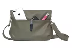 Cartera bandolera maternal plegable Funky verde - comprar online