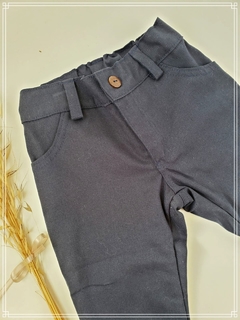 Pantalon de gabardina azul marino - Petit Magnolia bebés