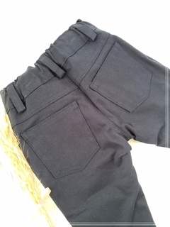 Pantalon de gabardina azul marino - comprar online