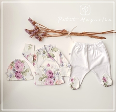 Set nursery 3 piezas algodón pima hipoalergenico - Petit Magnolia bebés