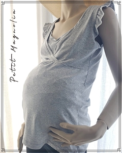 Remera maternal de verano con sistema para amamatar - comprar online