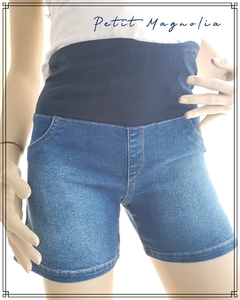 Short de jean super elastizado con faja - tienda online