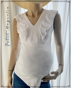 Blusa remera musculosa con sistema de lactancia - tienda online