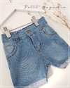 Short de jean para bebés unisex