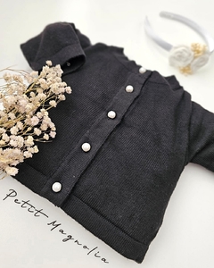 Cardigan Perla tejido hilo de algodón - Petit Magnolia bebés