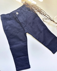 Pantalon de gabardina Azul marino - Petit Magnolia bebés