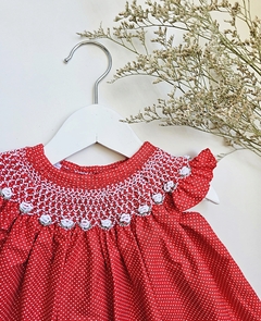 Vestido Lunarcitos punto smock - Petit Magnolia bebés