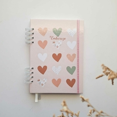 Cuaderno obstétrico control embarazo Corazones - comprar online