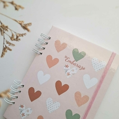 Cuaderno obstétrico control embarazo Corazones