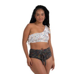 Top laço eco (Floral branco) - comprar online