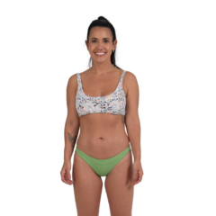 Top canoa eco (Floral branco) - loja online