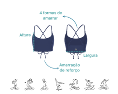 Top amarração eco (Marinho) - Alma Marinha