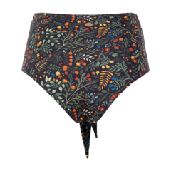 Hot pants laço eco (Floral preto)