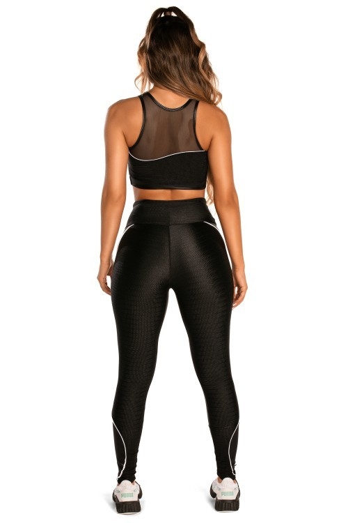 legging color gym em suplex de poliamida liso - ref: DC