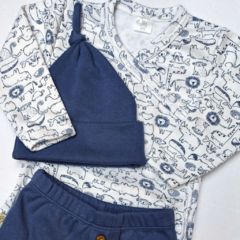 Ajuar Animales Indigo Set Bebe 3 piezas