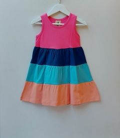 Vestido Nena Multicolor Fuscia