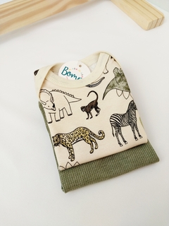 Animals Musgo | Pack Dúo Body - Bompi Bebe