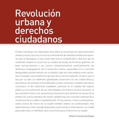 Revolución urbana y derechos ciudadanos (digital) - comprar online