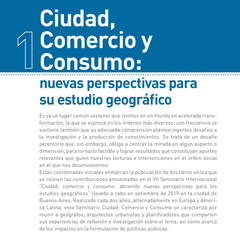 Ciudad, comercio y consumo (1) : nuevas perspectivas para su estudio geográfico - comprar online