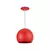 PENDENTE LLUM BOLA VERMELHO 20CM