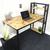 Mesa escrivaninha home office estilo industrial com estante fixa - comprar online