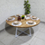 Mesa de jantar redonda estilo industrial - comprar online