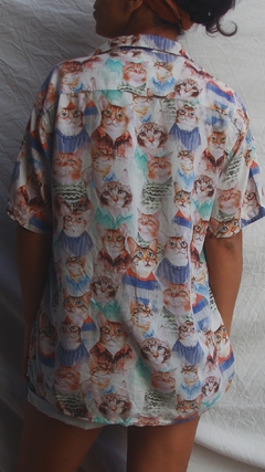 Camisa de Botão de Gatinho - comprar online