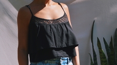 Blusa Cropped Preta - comprar online