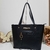 BOLSA FEMININA MONICA SANCHES 3281 CROCO PRETO