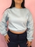 Cropped de Moletom - Basics Azul