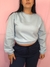 Imagem do Cropped de Moletom - Basics Azul