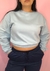 Cropped de Moletom - Basics Azul - comprar online