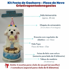 Kit Fronzen - Floco de Neve | Festa de Aniversário para Pet - comprar online