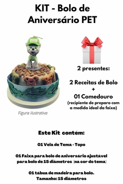 Kit Bolo de Aniversário Pet | Fazenda Burrinho| 3 itens com 2 brindes (nr 1) - Criativa Ponto de Negócios