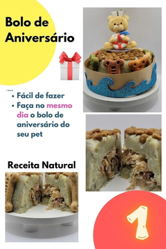 Imagem do Kit 01 Bolo de Aniversário Pet | Dalmatan | 3 itens + 2 brindes (Nr.07)